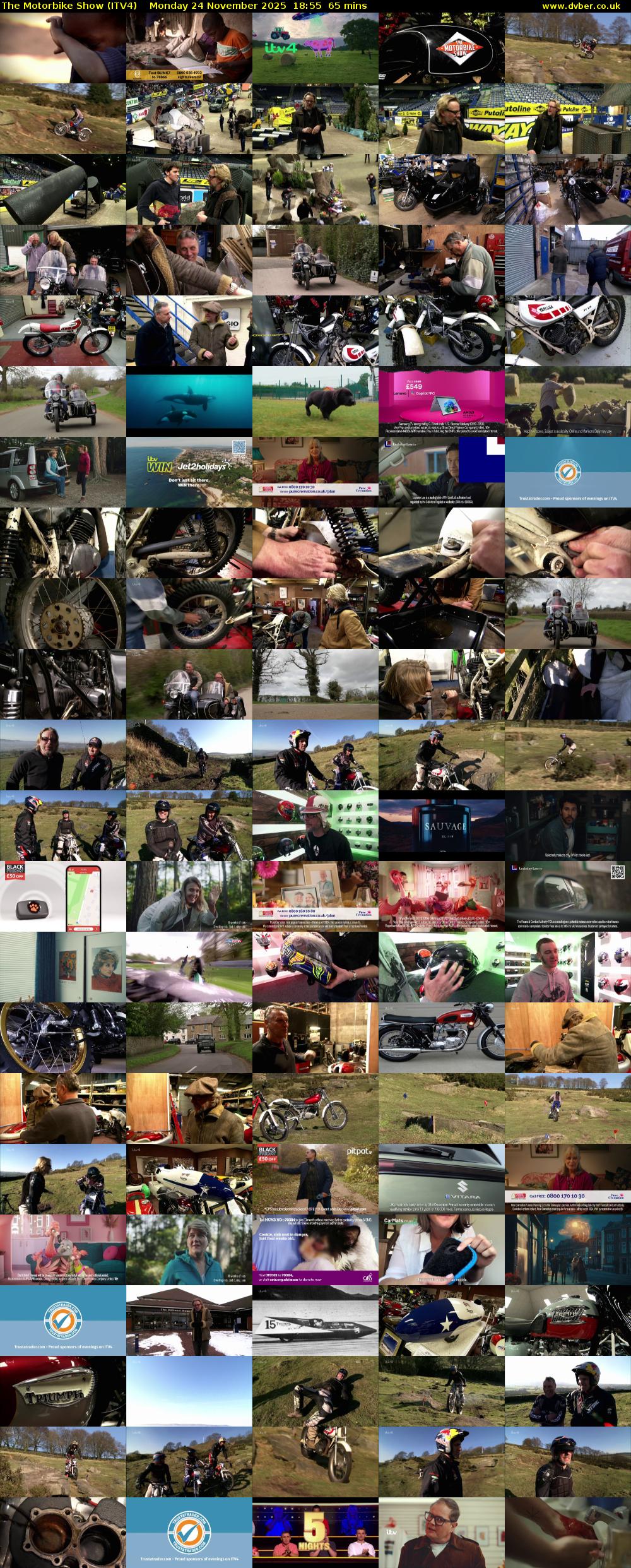 The Motorbike Show (ITV4) Monday 24 November 2025 18:55 - 20:00