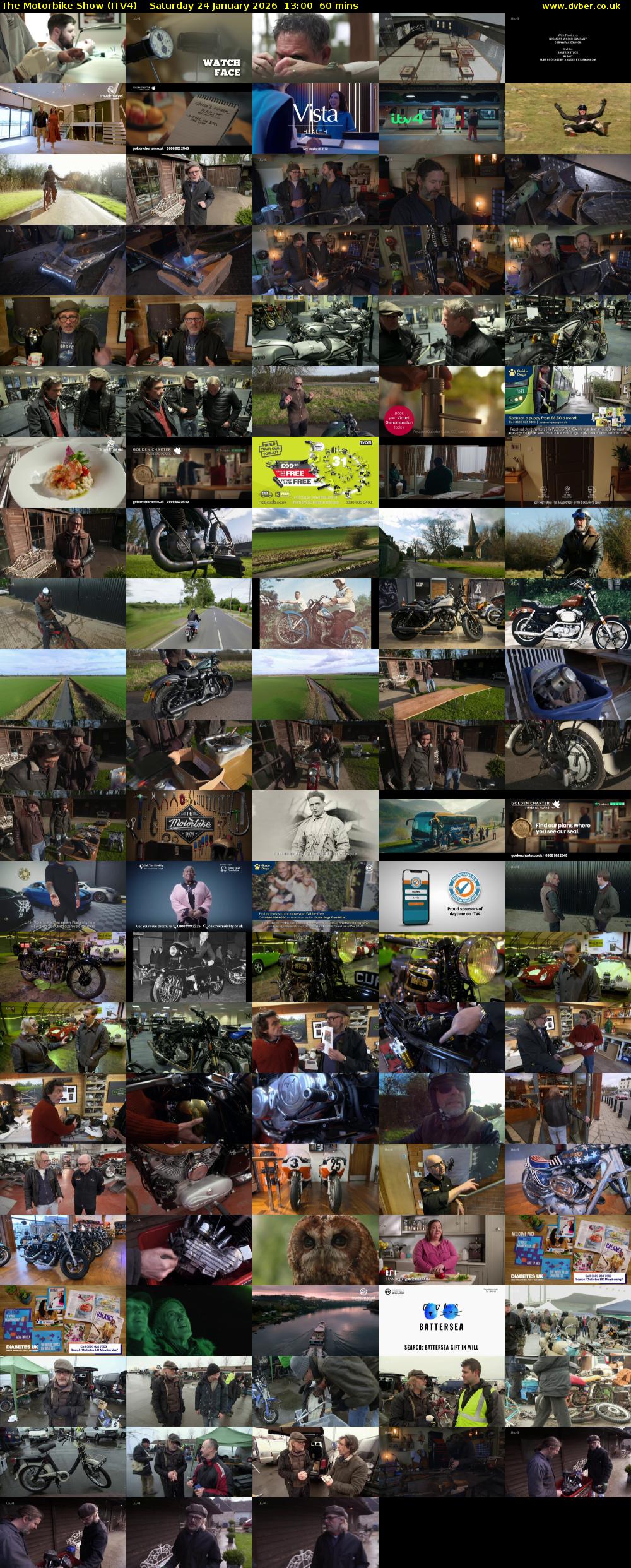 The Motorbike Show (ITV4) Saturday 24 January 2026 13:00 - 14:00
