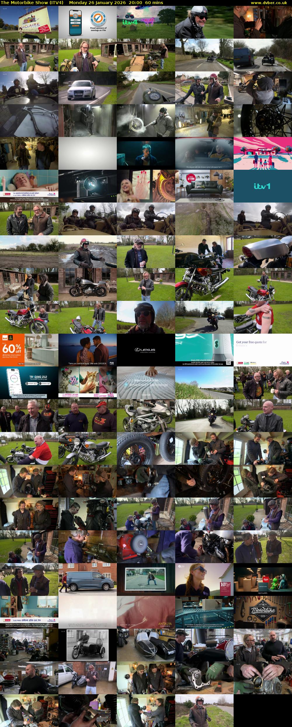 The Motorbike Show (ITV4) Monday 26 January 2026 20:00 - 21:00