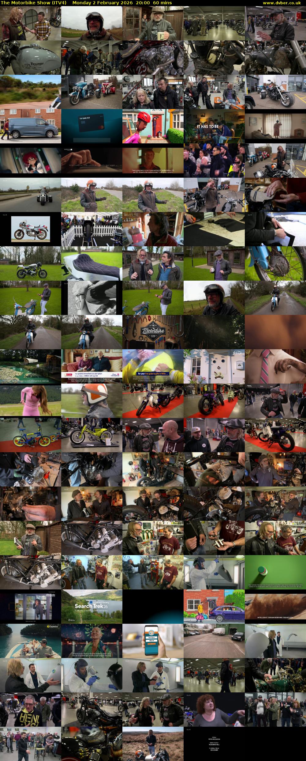 The Motorbike Show (ITV4) Monday 2 February 2026 20:00 - 21:00