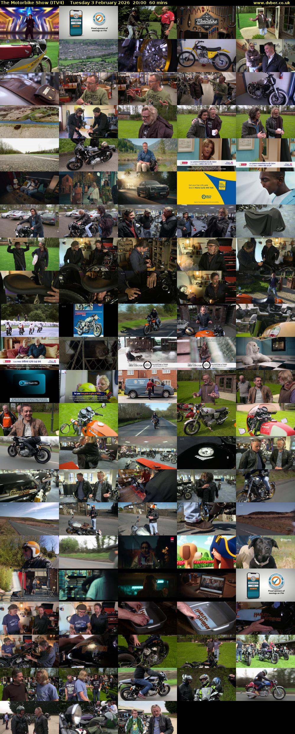 The Motorbike Show (ITV4) Tuesday 3 February 2026 20:00 - 21:00