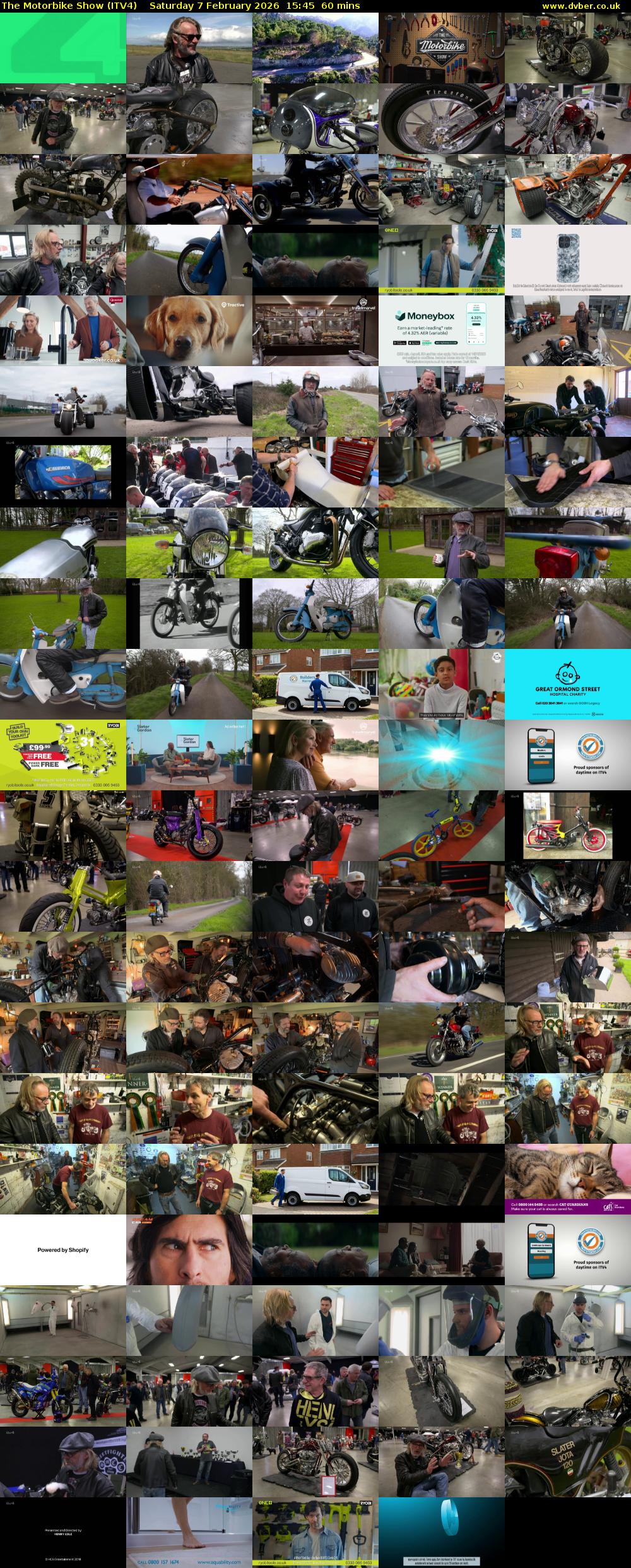 The Motorbike Show (ITV4) Saturday 7 February 2026 15:45 - 16:45