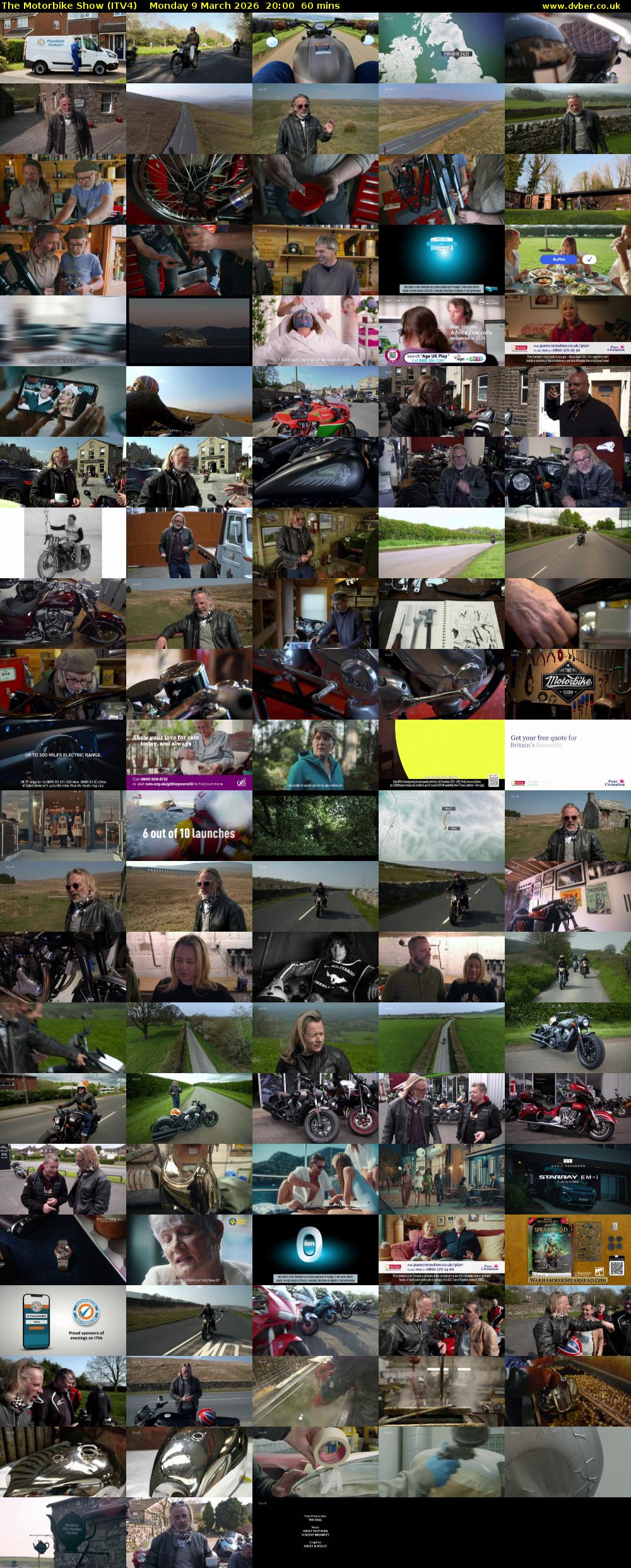 The Motorbike Show (ITV4) Monday 9 March 2026 20:00 - 21:00