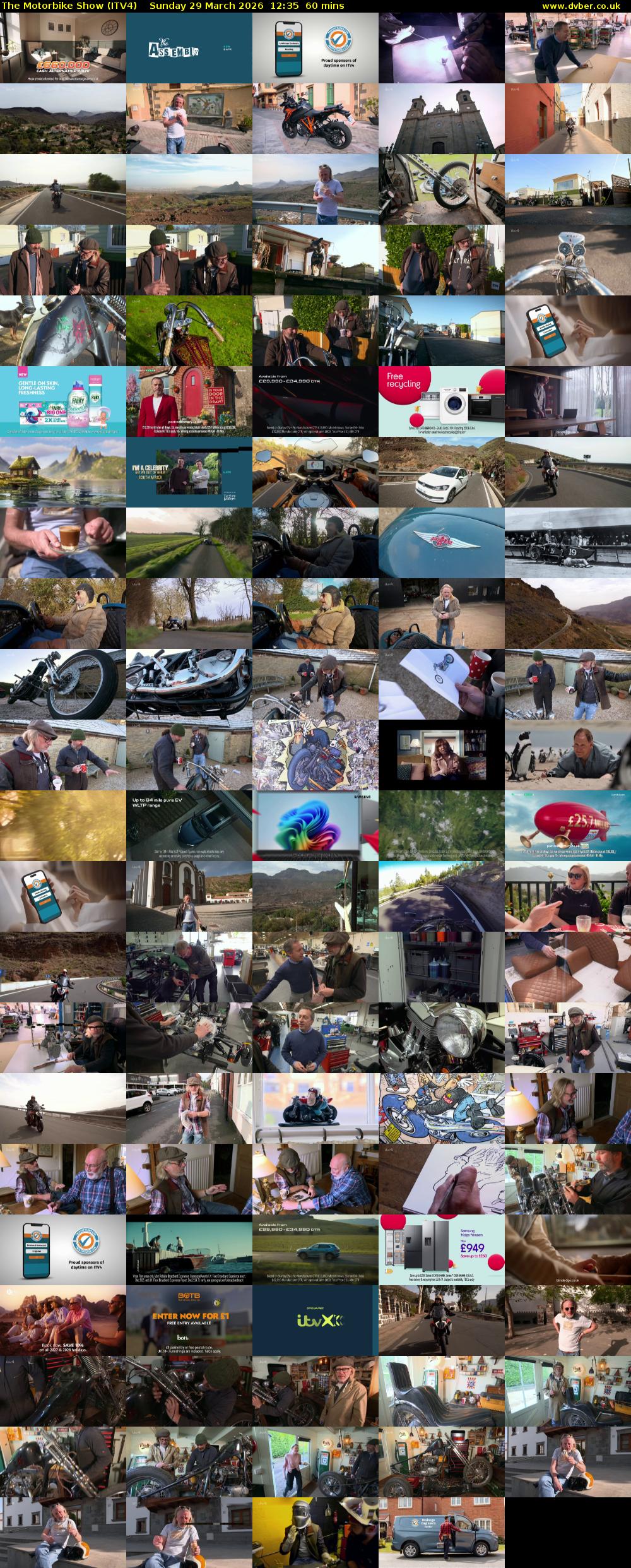 The Motorbike Show (ITV4) Sunday 29 March 2026 12:35 - 13:35