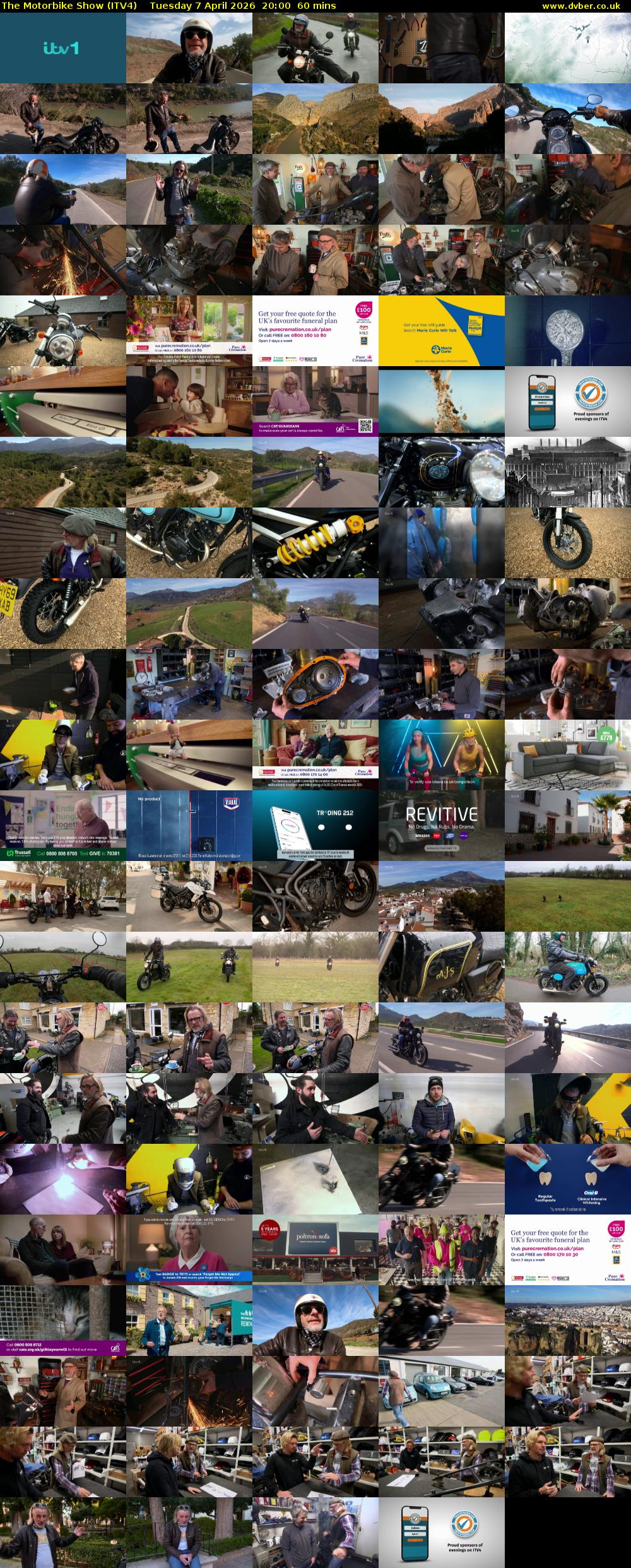 The Motorbike Show (ITV4) Tuesday 7 April 2026 20:00 - 21:00