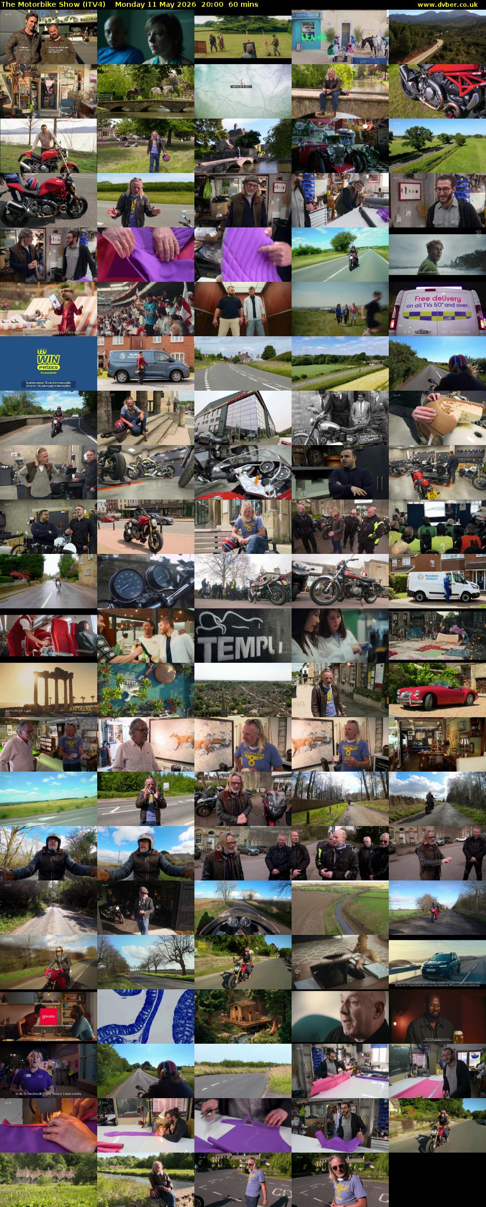 The Motorbike Show (ITV4) Monday 11 May 2026 20:00 - 21:00