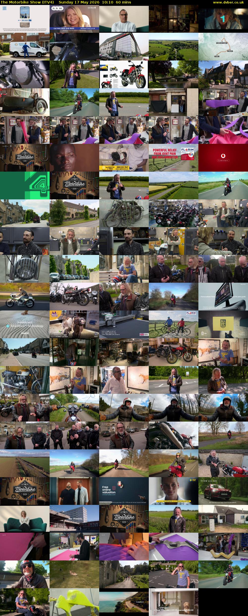 The Motorbike Show (ITV4) Sunday 17 May 2026 10:10 - 11:10