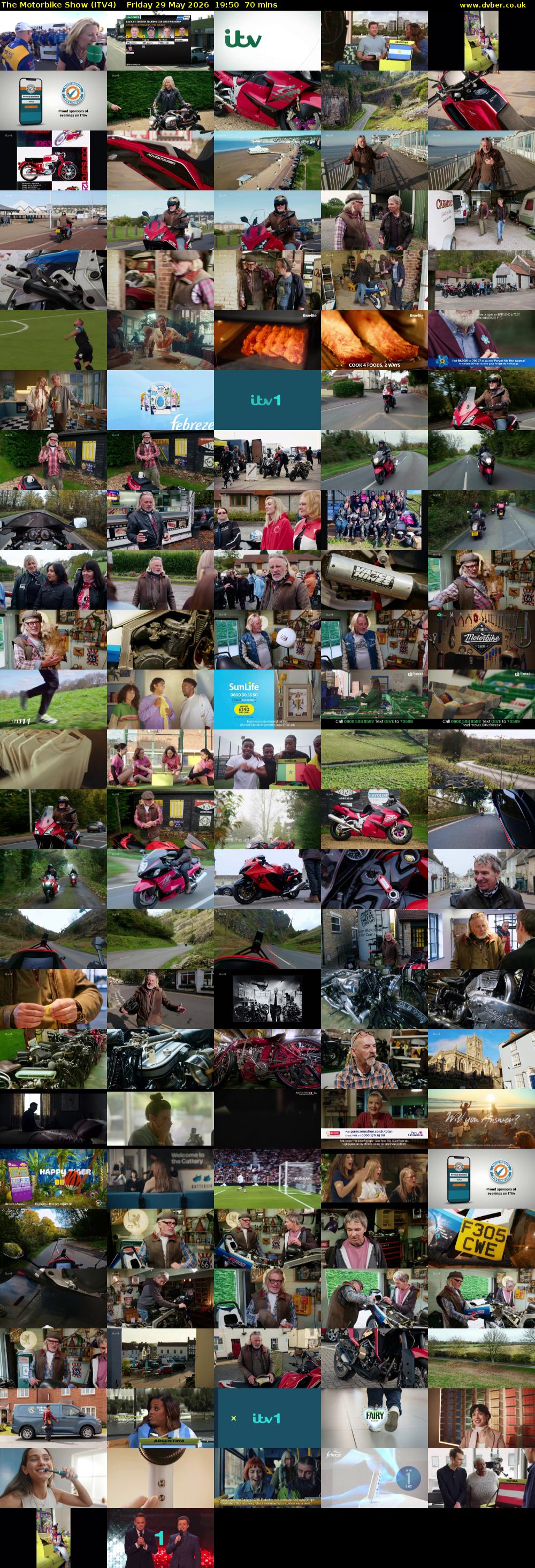 The Motorbike Show (ITV4) Friday 29 May 2026 19:50 - 21:00