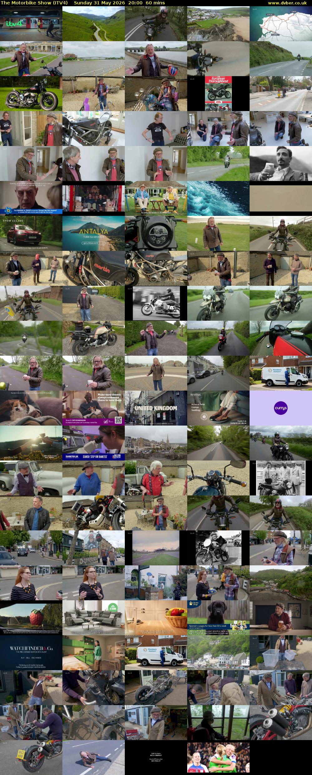 The Motorbike Show (ITV4) Sunday 31 May 2026 20:00 - 21:00