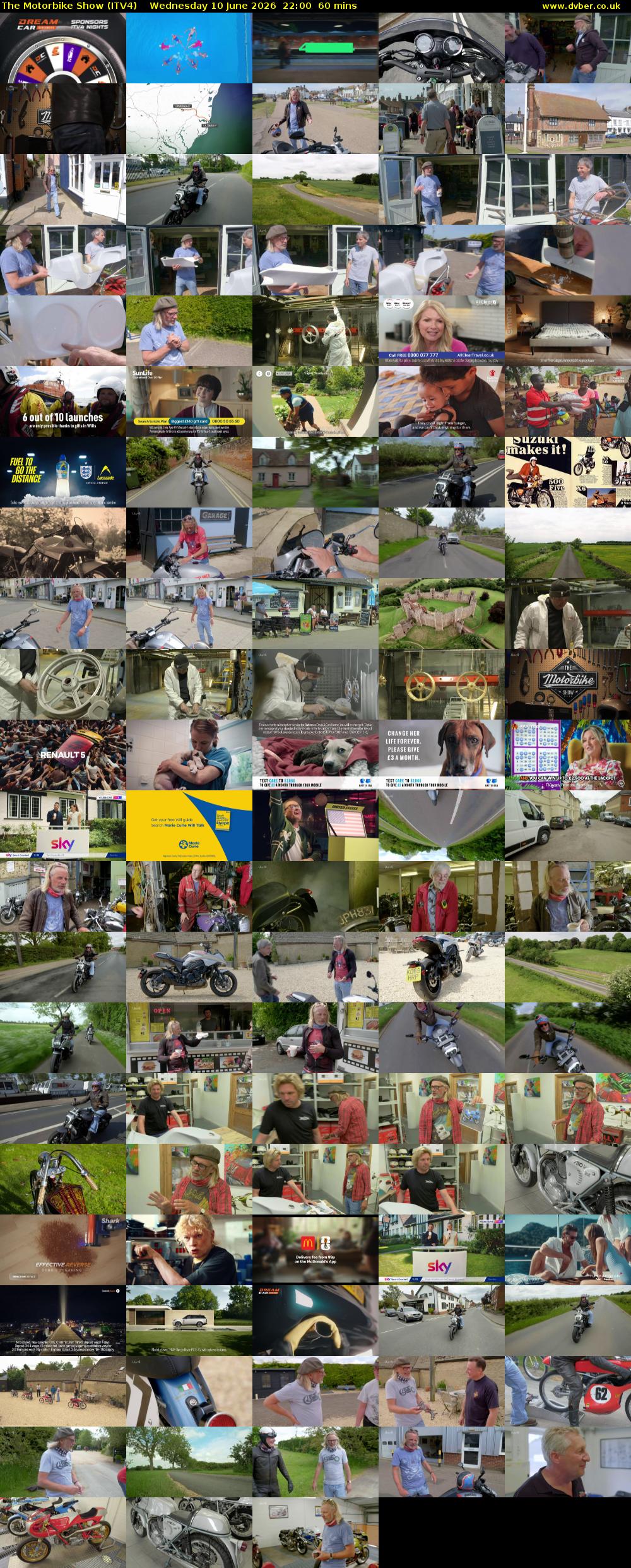 The Motorbike Show (ITV4) Wednesday 10 June 2026 22:00 - 23:00