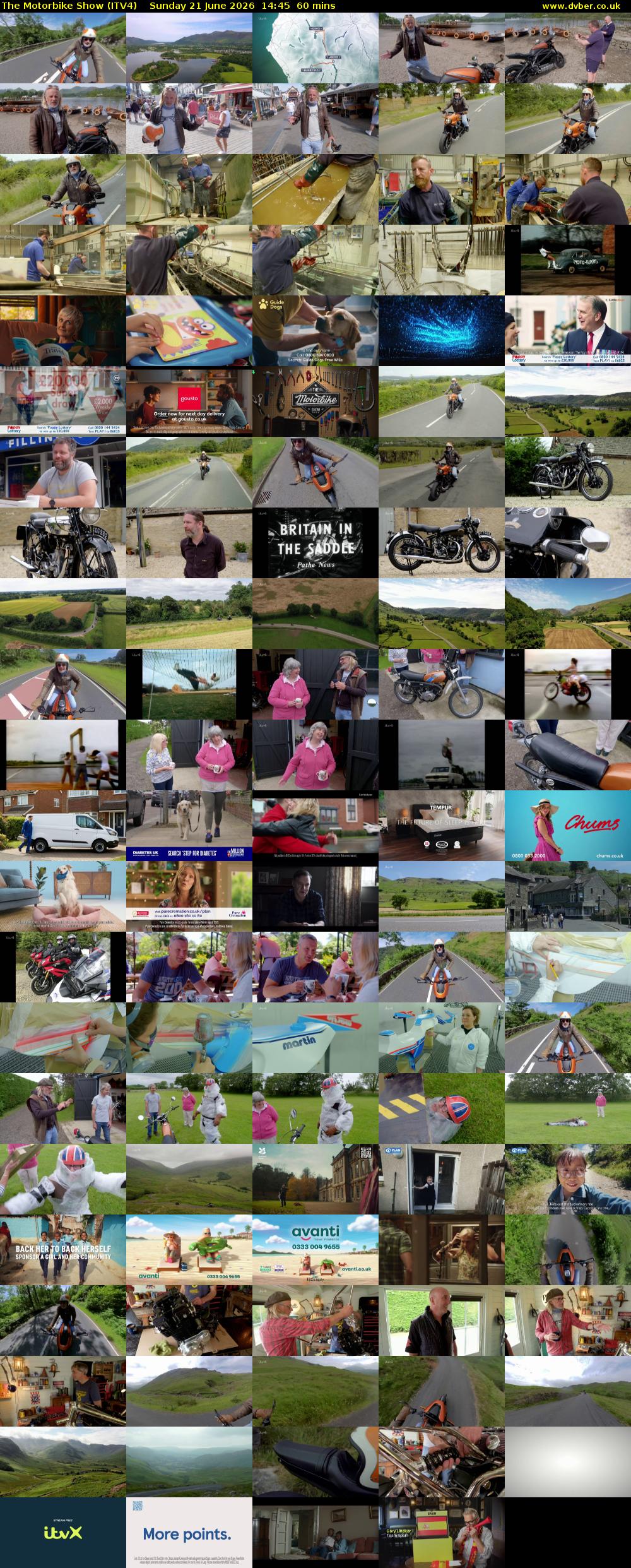 The Motorbike Show (ITV4) Sunday 21 June 2026 14:45 - 15:45
