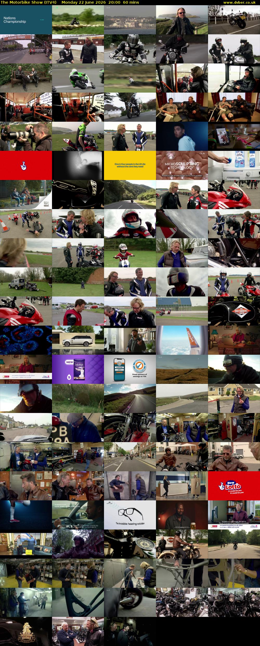 The Motorbike Show (ITV4) Monday 22 June 2026 20:00 - 21:00