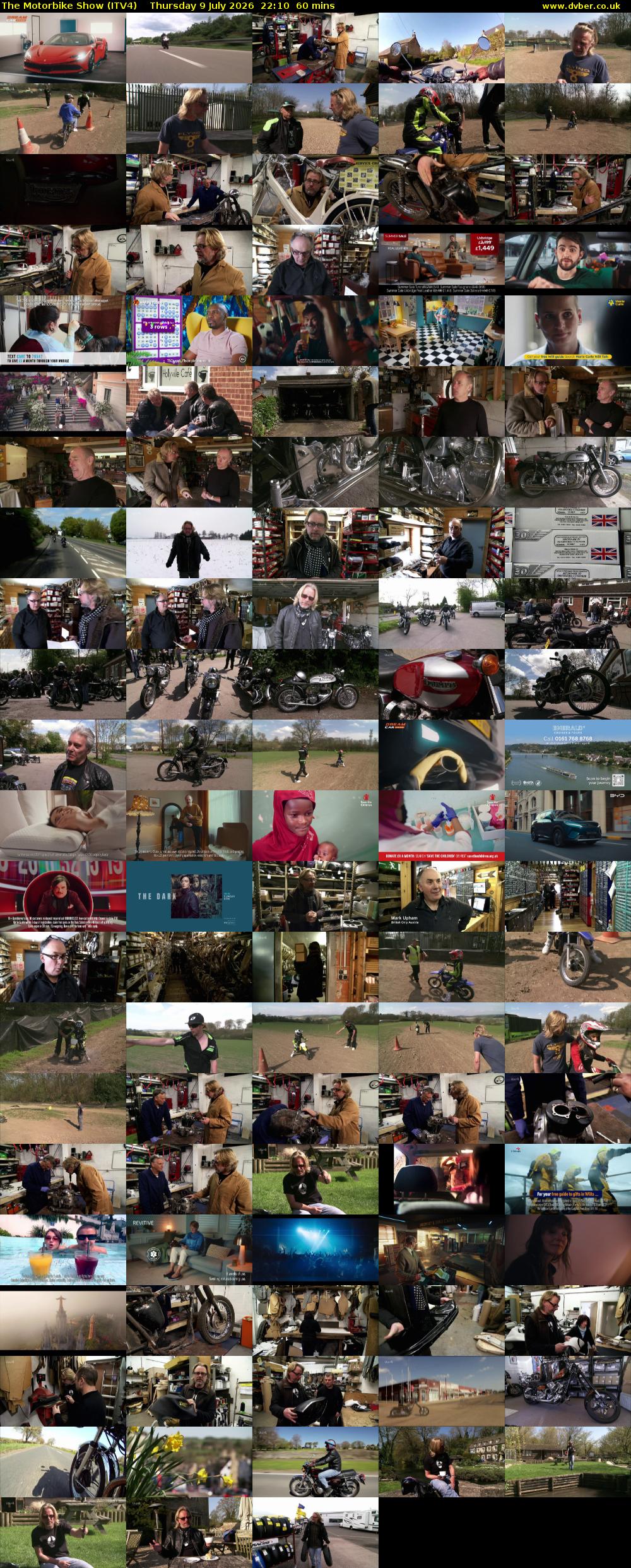 The Motorbike Show (ITV4) Thursday 9 July 2026 22:10 - 23:10