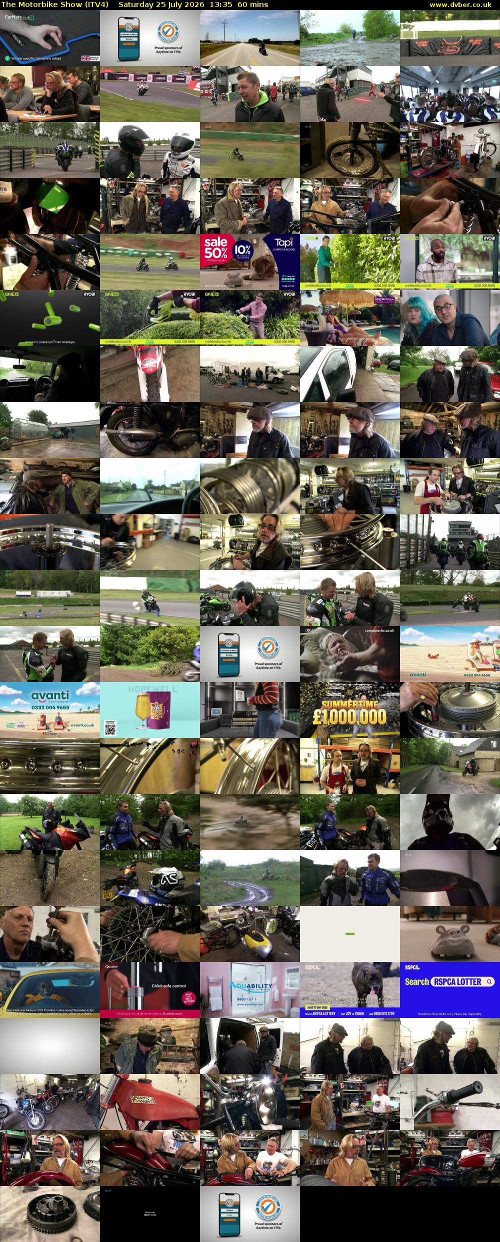 The Motorbike Show (ITV4) Saturday 25 July 2026 13:35 - 14:35