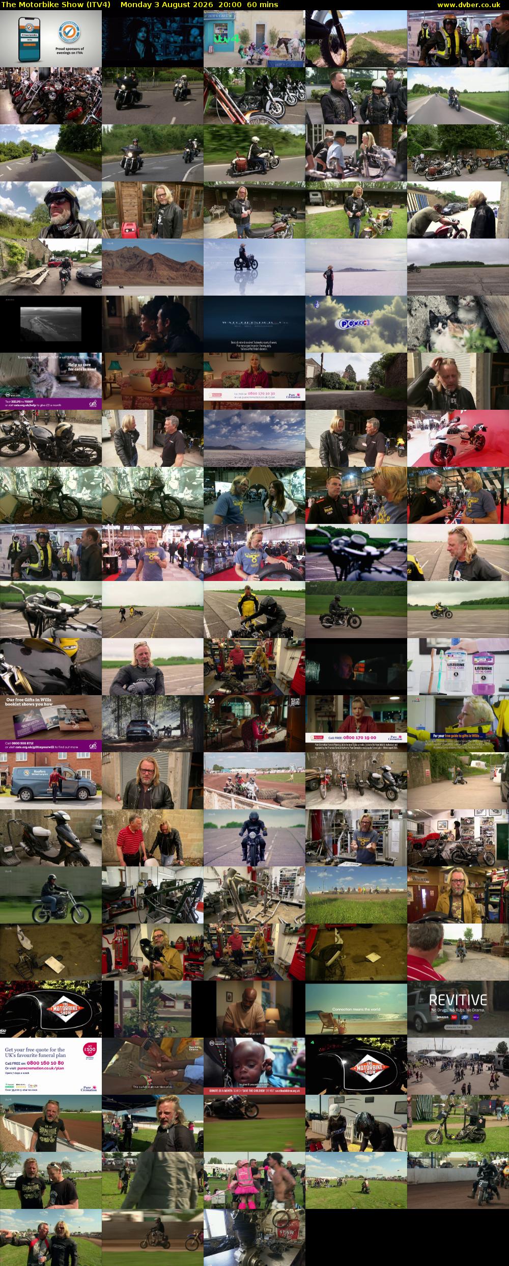 The Motorbike Show (ITV4) Monday 3 August 2026 20:00 - 21:00