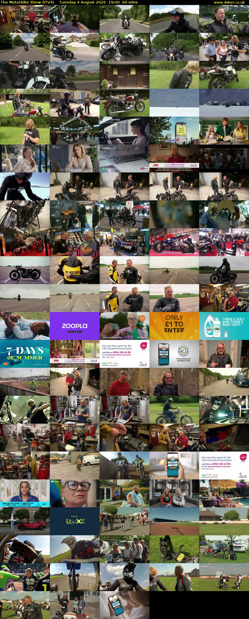 The Motorbike Show (ITV4) Tuesday 4 August 2026 19:00 - 20:00