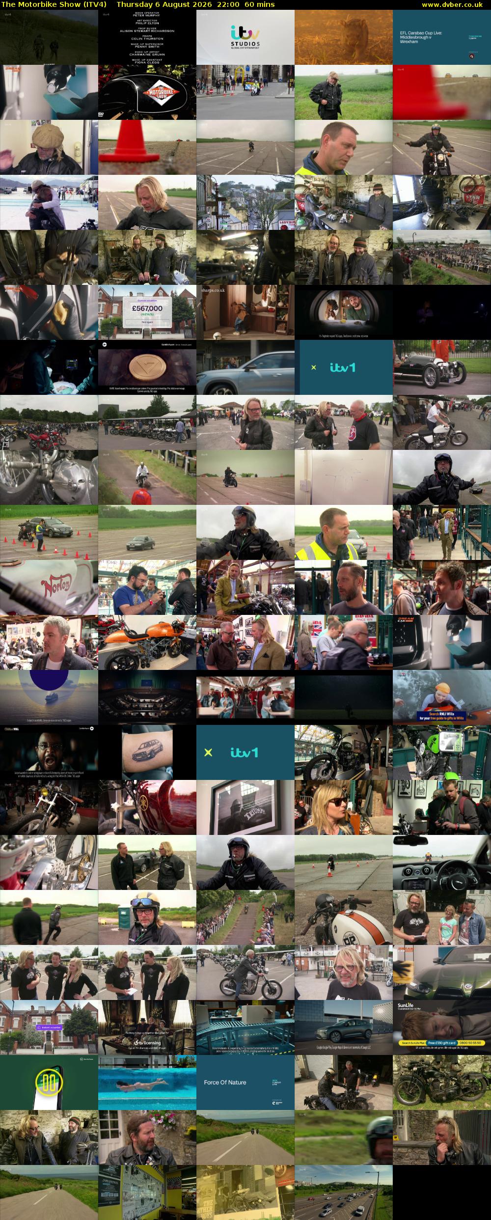 The Motorbike Show (ITV4) Thursday 6 August 2026 22:00 - 23:00