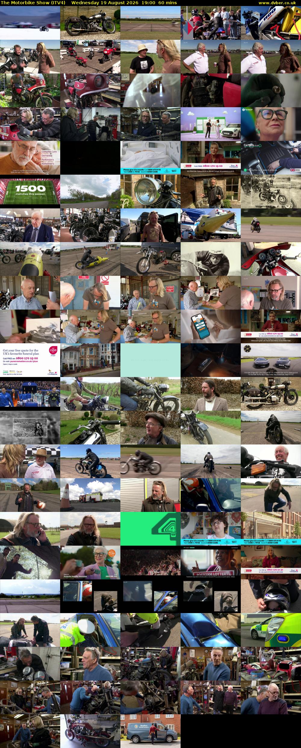 The Motorbike Show (ITV4) Wednesday 19 August 2026 19:00 - 20:00