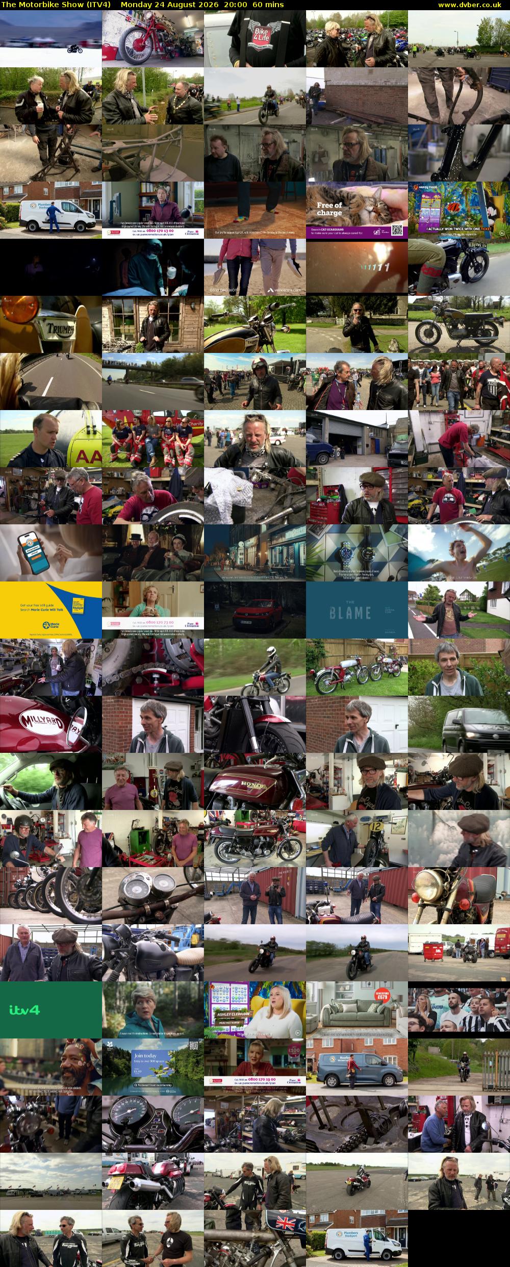 The Motorbike Show (ITV4) Monday 24 August 2026 20:00 - 21:00
