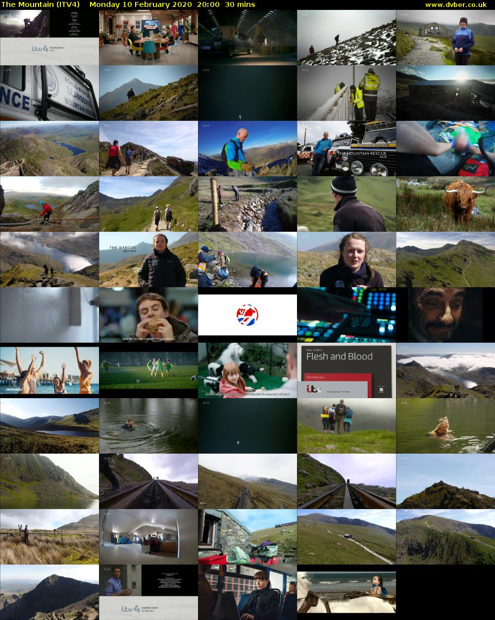 The Mountain (ITV4) Monday 10 February 2020 20:00 - 20:30