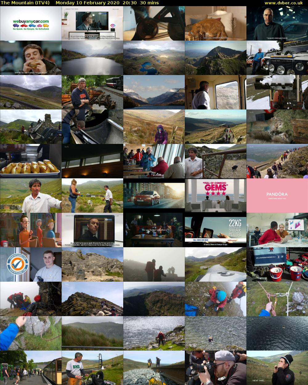 The Mountain (ITV4) Monday 10 February 2020 20:30 - 21:00
