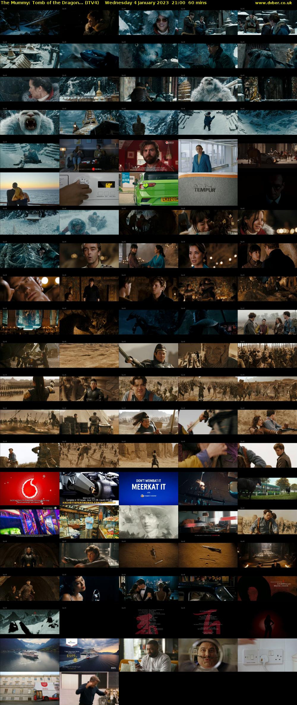 The Mummy: Tomb of the Dragon... (ITV4) Wednesday 4 January 2023 21:00 - 22:00