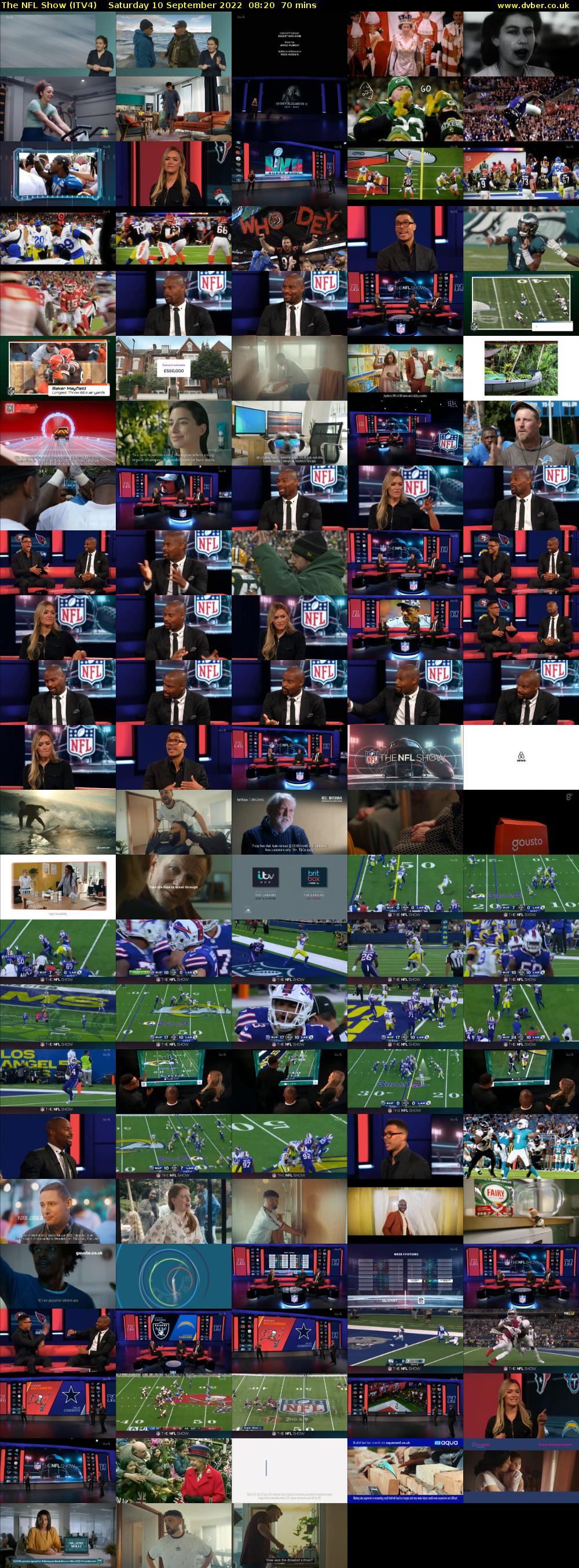 The NFL Show (ITV4) Saturday 10 September 2022 08:20 - 09:30