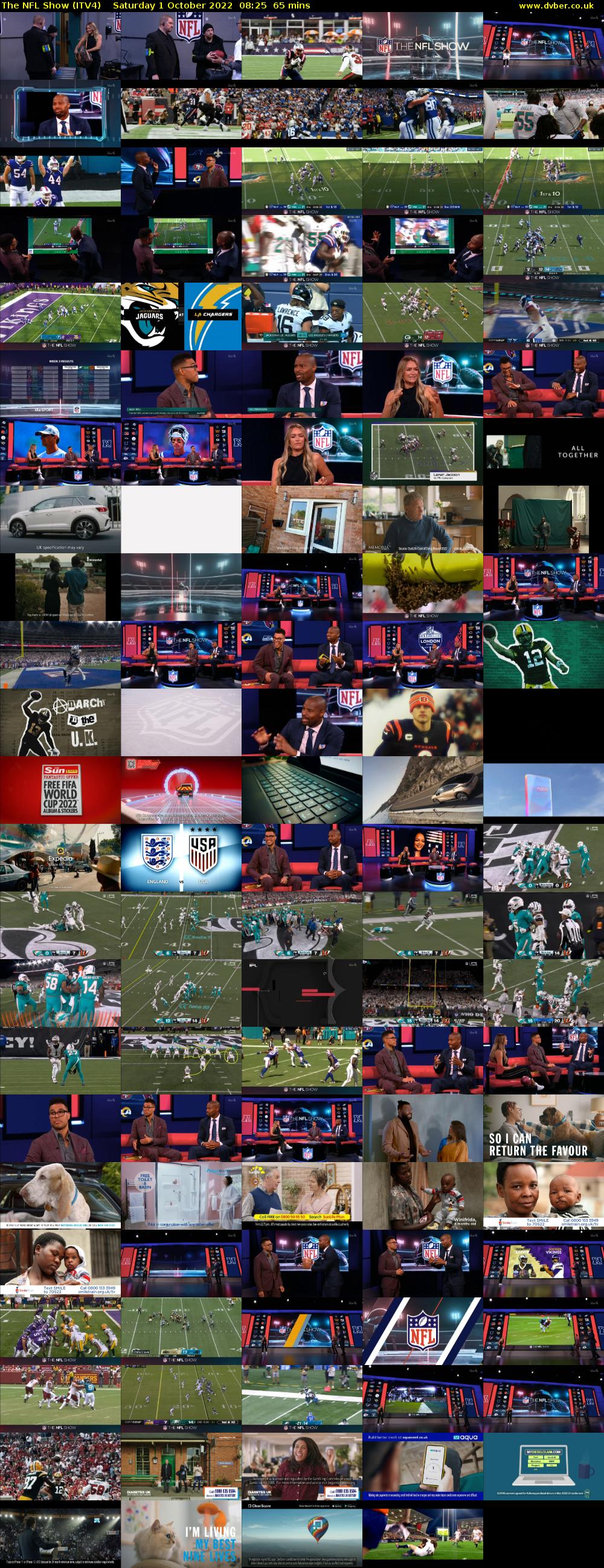 The NFL Show (ITV4) Saturday 1 October 2022 08:25 - 09:30