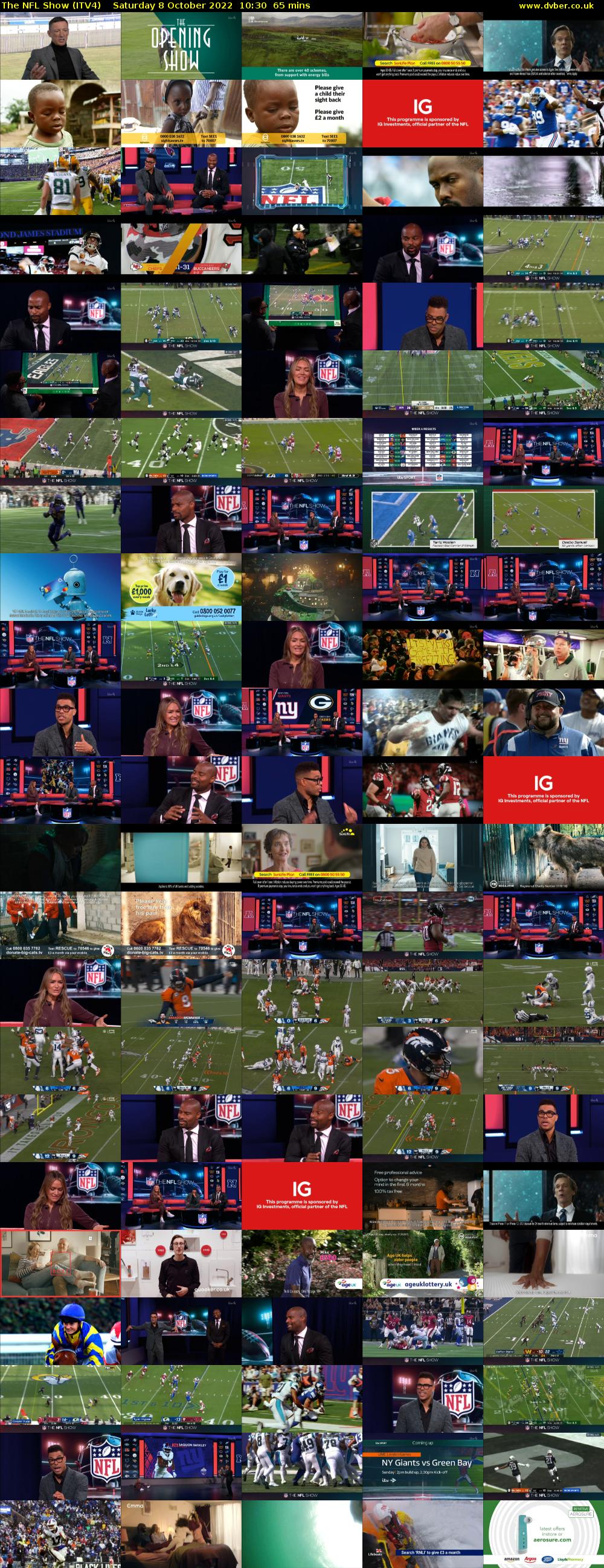 The NFL Show (ITV4) Saturday 8 October 2022 10:30 - 11:35