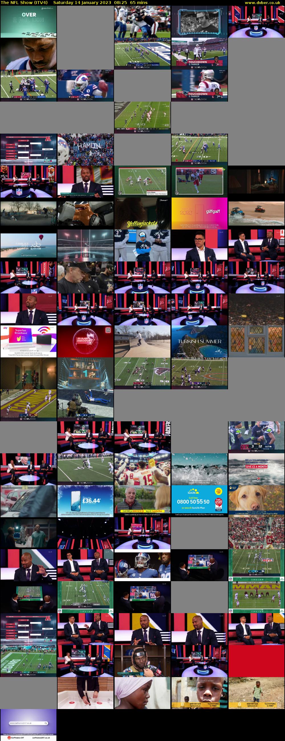 The NFL Show (ITV4) Saturday 14 January 2023 08:25 - 09:30
