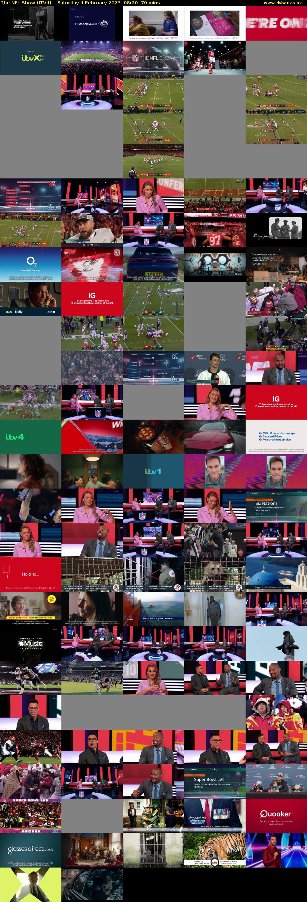 The NFL Show (ITV4) Saturday 4 February 2023 08:20 - 09:30