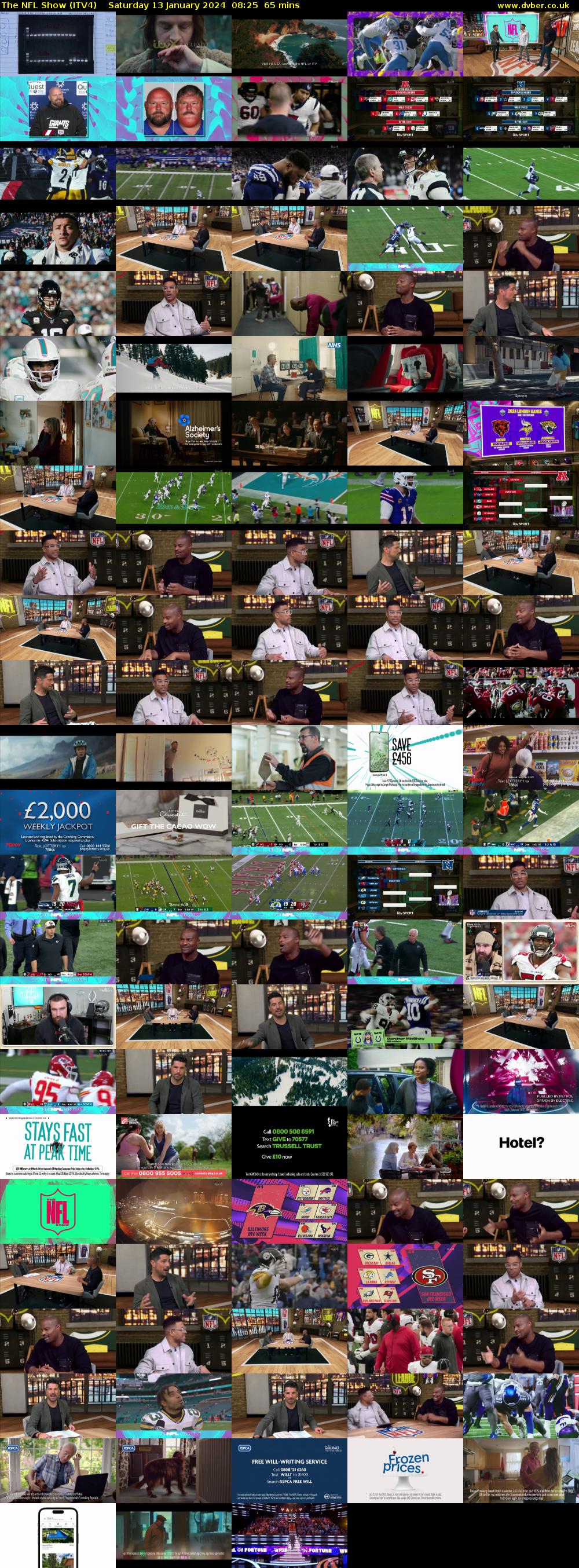 The NFL Show (ITV4) Saturday 13 January 2024 08:25 - 09:30