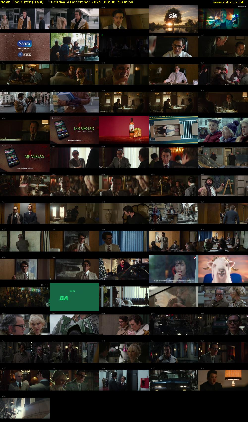 The Offer (ITV4) Tuesday 9 December 2025 00:30 - 01:20