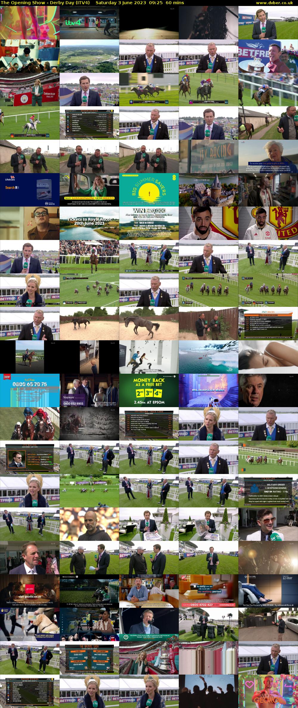 The Opening Show - Derby Day (ITV4) Saturday 3 June 2023 09:25 - 10:25