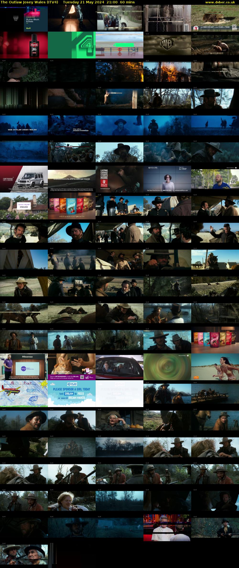 The Outlaw Josey Wales (ITV4) Tuesday 21 May 2024 21:00 - 22:00