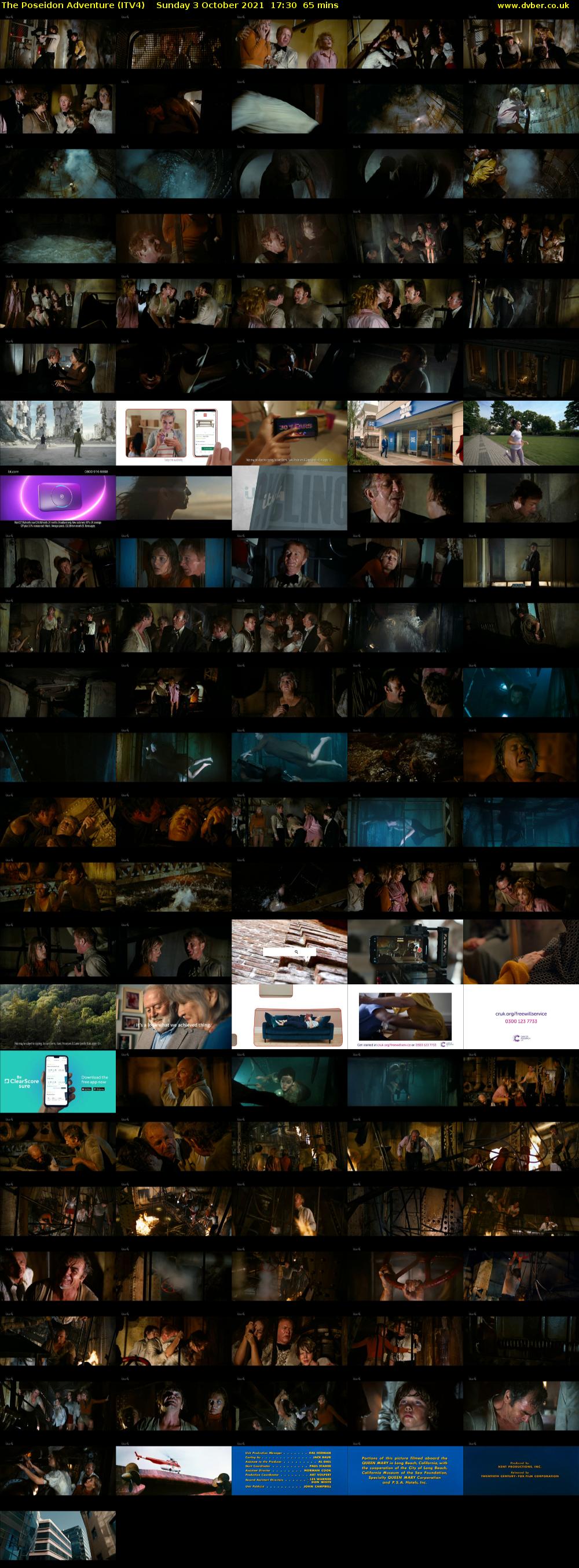 The Poseidon Adventure (ITV4) Sunday 3 October 2021 17:30 - 18:35