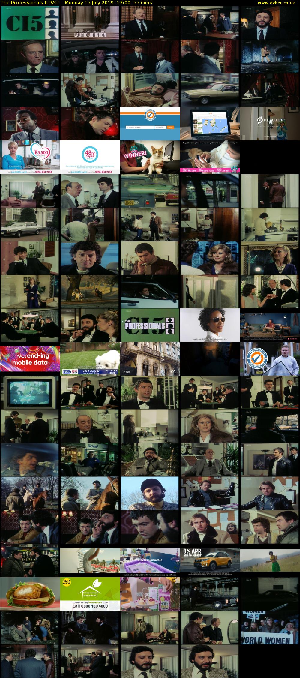 The Professionals (ITV4) Monday 15 July 2019 17:00 - 17:55