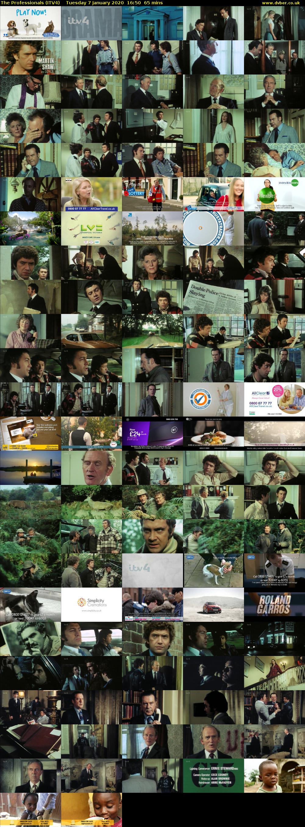 The Professionals (ITV4) Tuesday 7 January 2020 16:50 - 17:55
