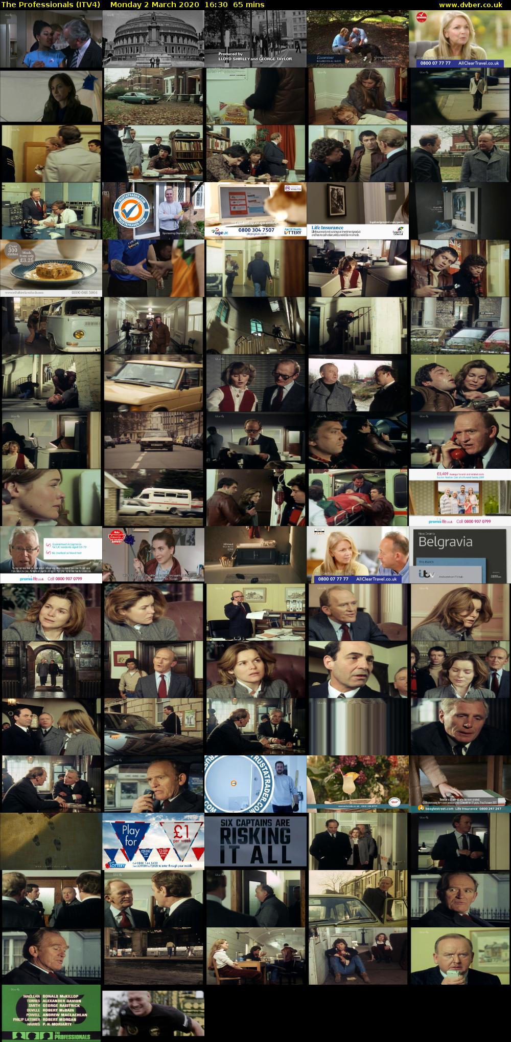 The Professionals (ITV4) Monday 2 March 2020 16:30 - 17:35