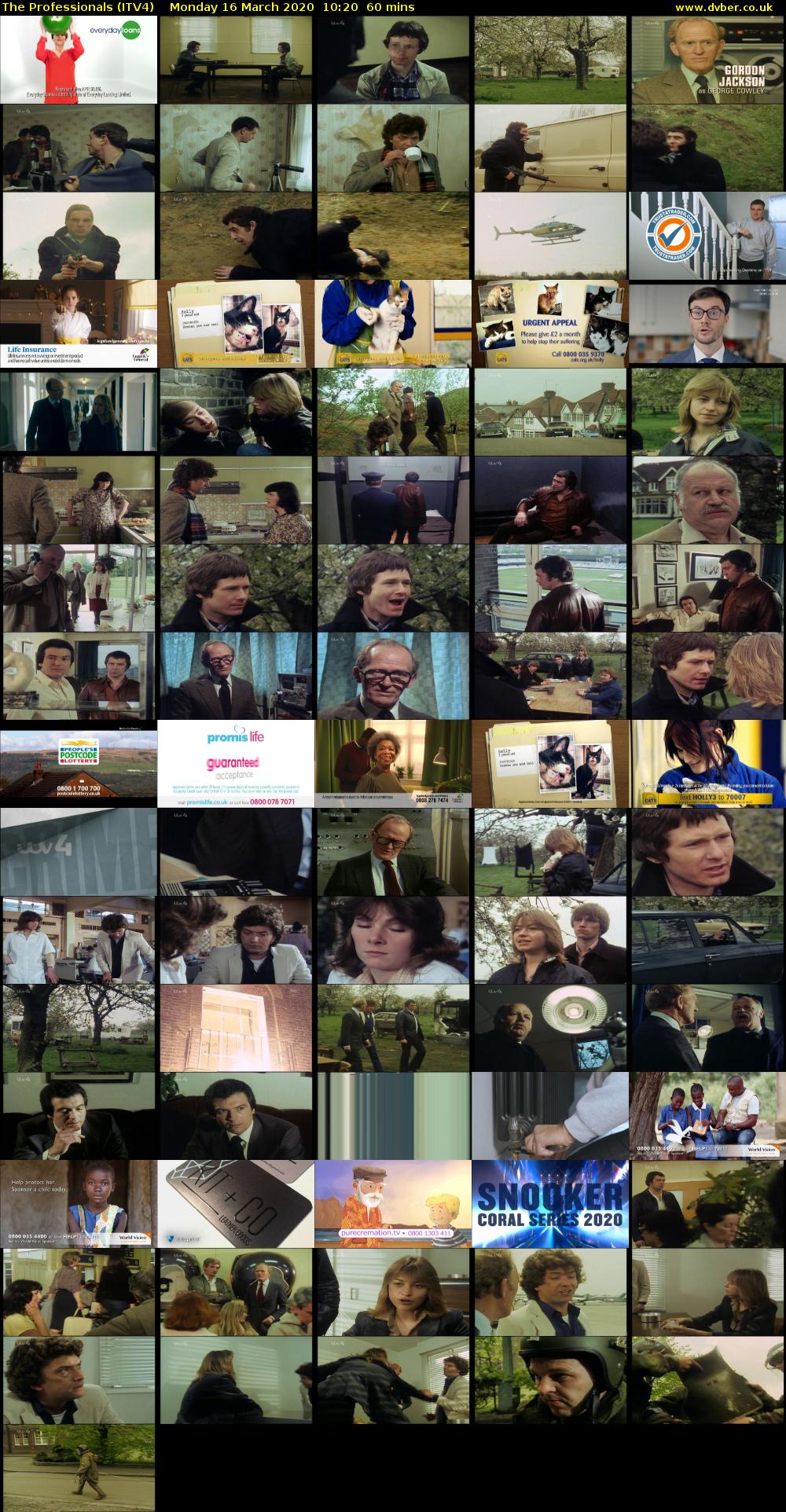 The Professionals (ITV4) Monday 16 March 2020 10:20 - 11:20