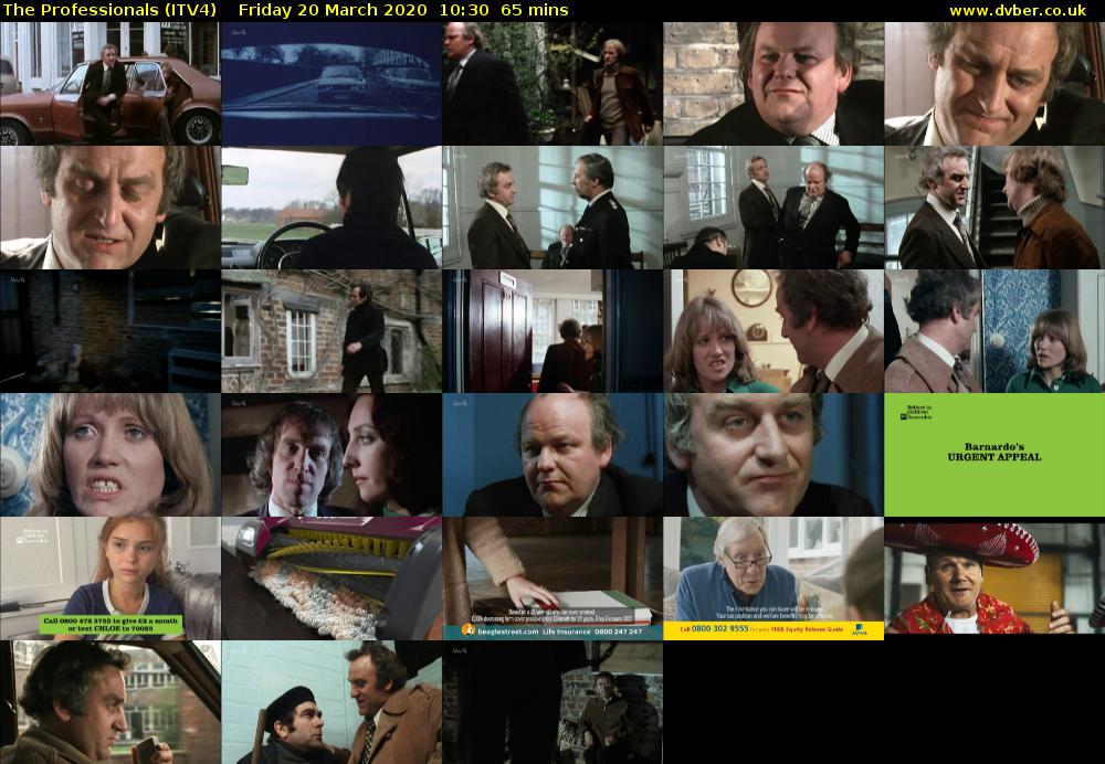 The Professionals (ITV4) Friday 20 March 2020 10:30 - 11:35