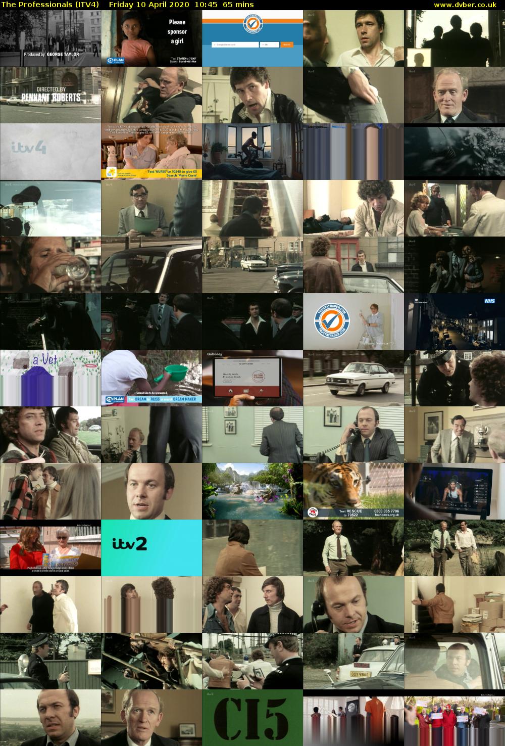 The Professionals (ITV4) Friday 10 April 2020 10:45 - 11:50
