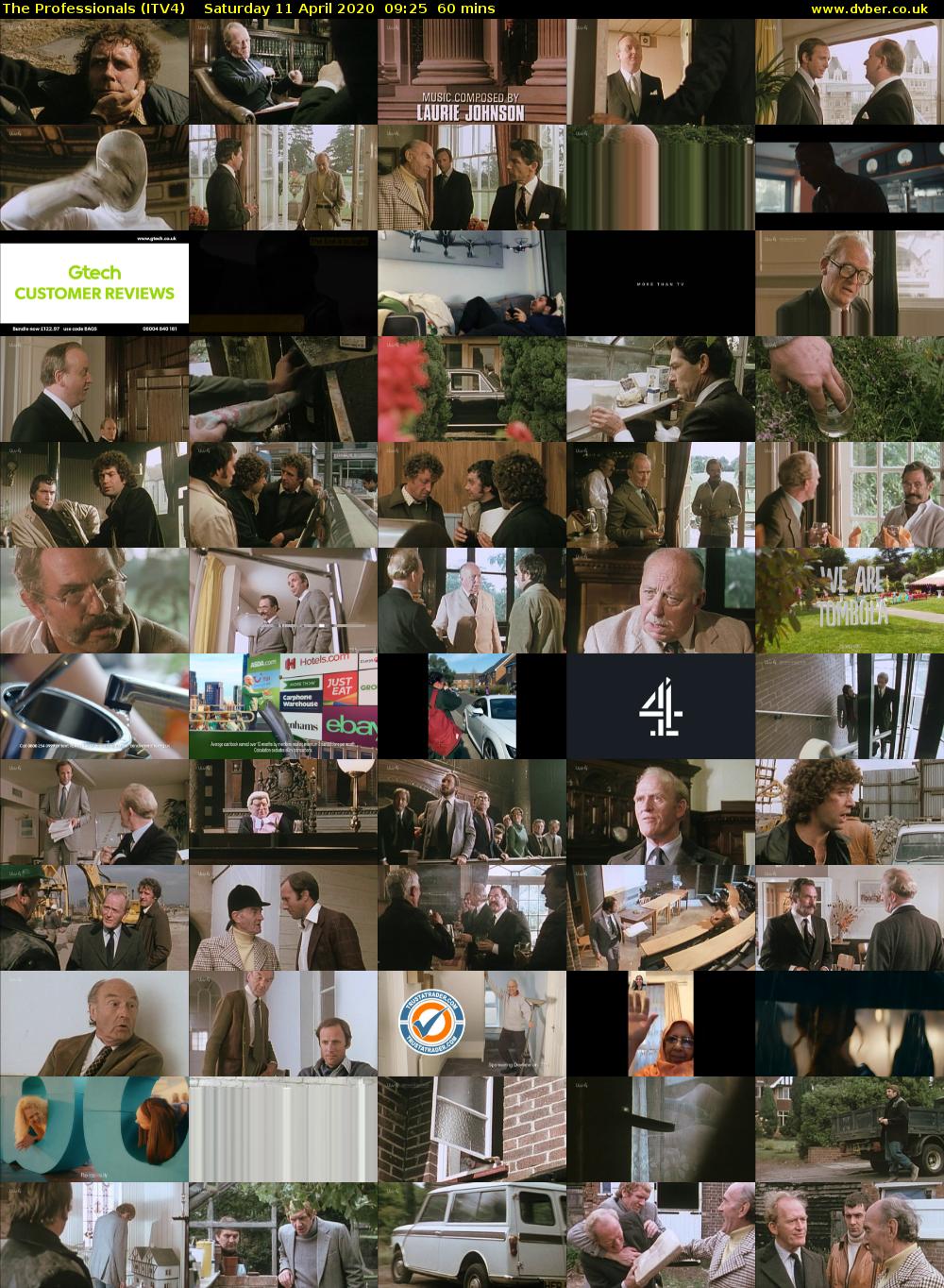 The Professionals (ITV4) Saturday 11 April 2020 09:25 - 10:25