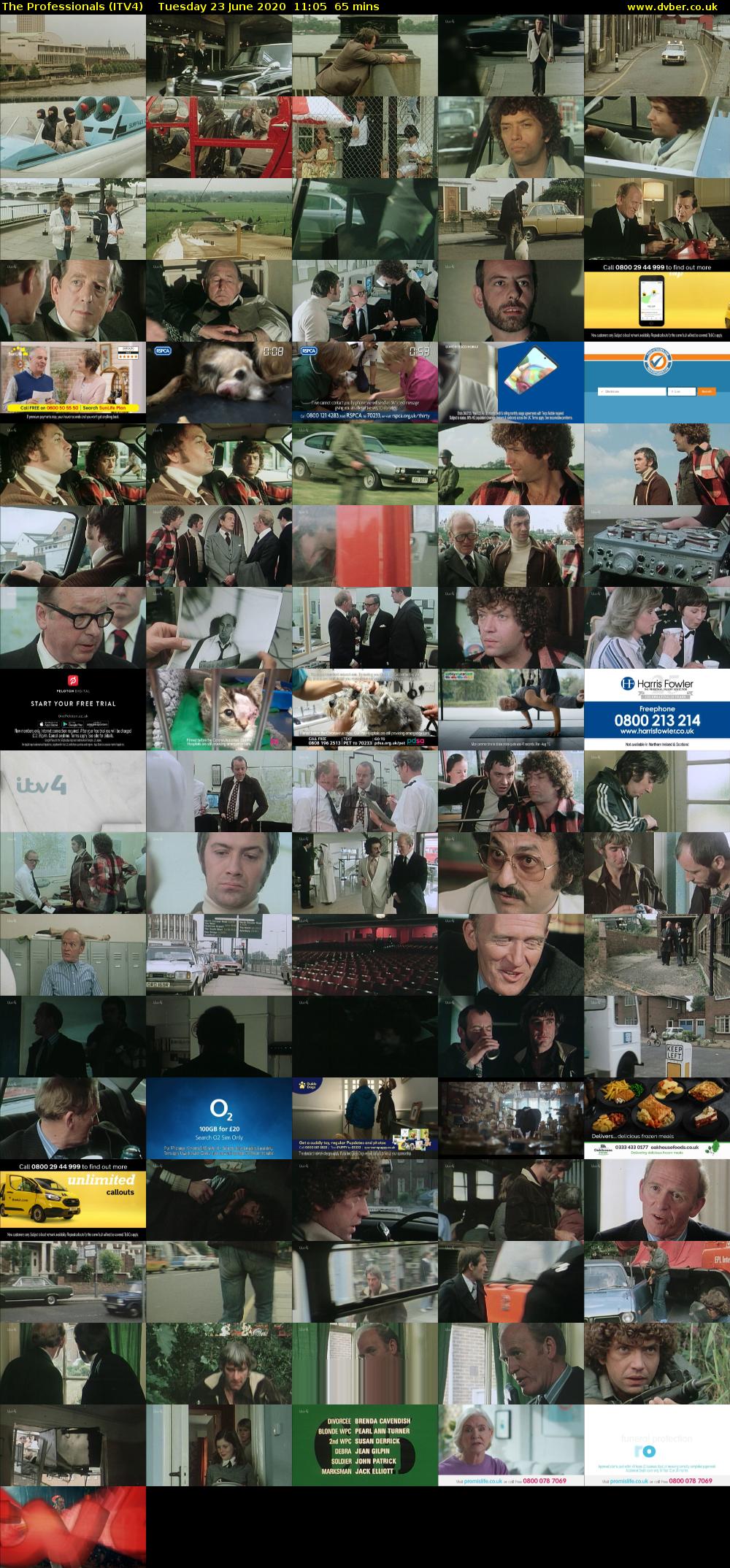 The Professionals (ITV4) Tuesday 23 June 2020 11:05 - 12:10