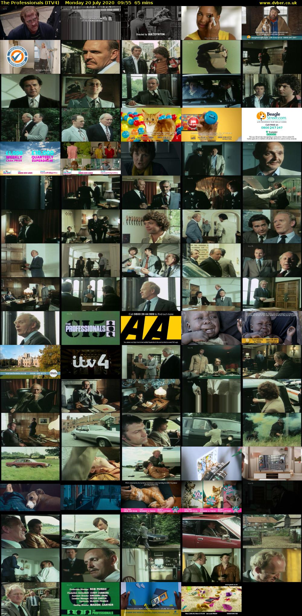 The Professionals (ITV4) Monday 20 July 2020 09:55 - 11:00