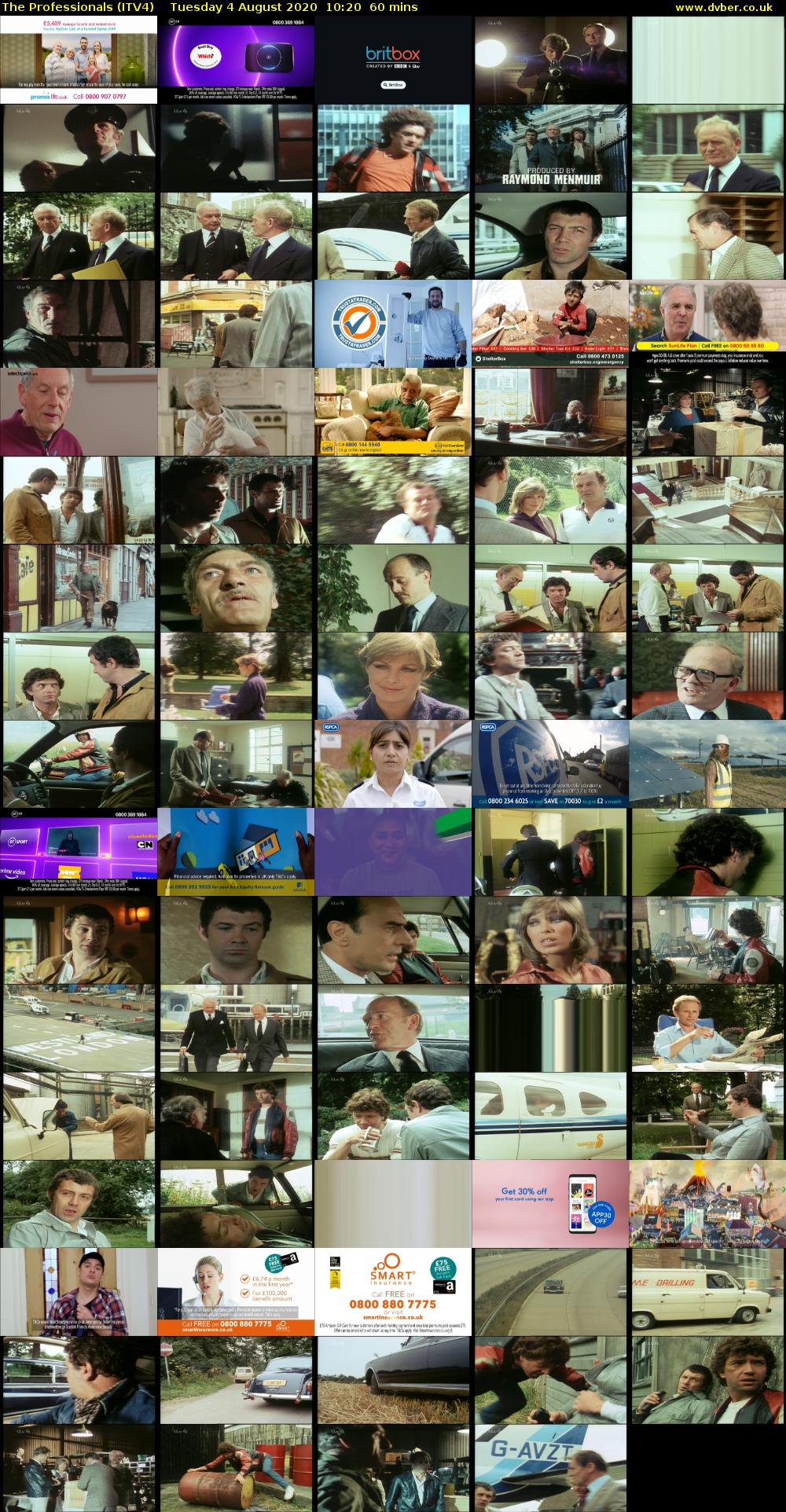 The Professionals (ITV4) Tuesday 4 August 2020 10:20 - 11:20