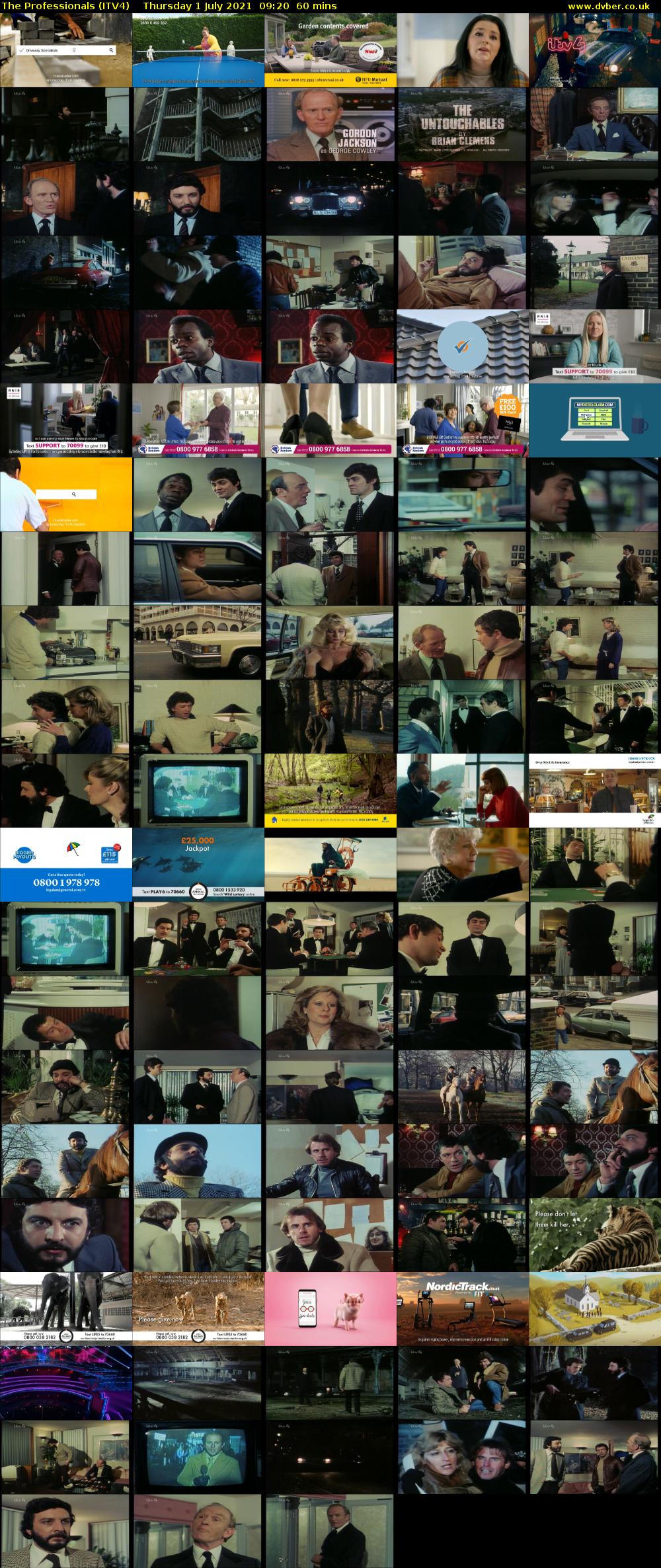The Professionals (ITV4) Thursday 1 July 2021 09:20 - 10:20