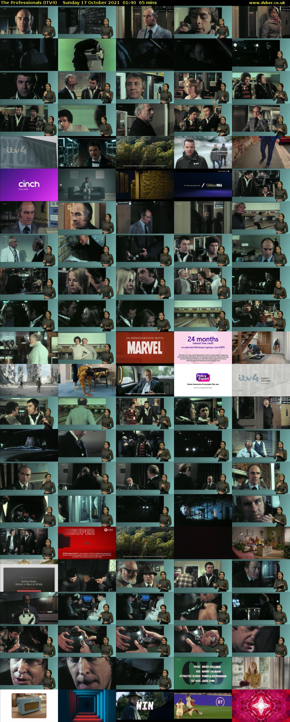 The Professionals (ITV4) Sunday 17 October 2021 01:40 - 02:45