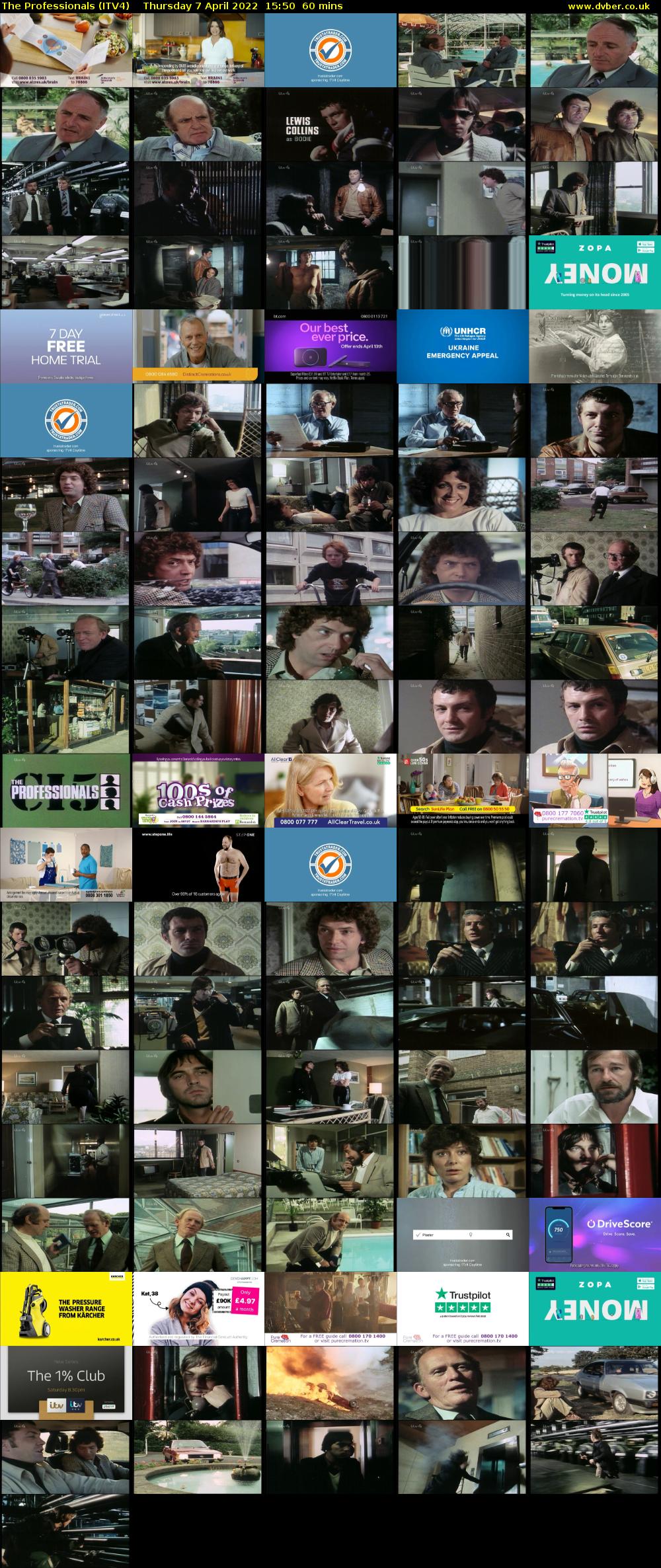 The Professionals (ITV4) Thursday 7 April 2022 15:50 - 16:50