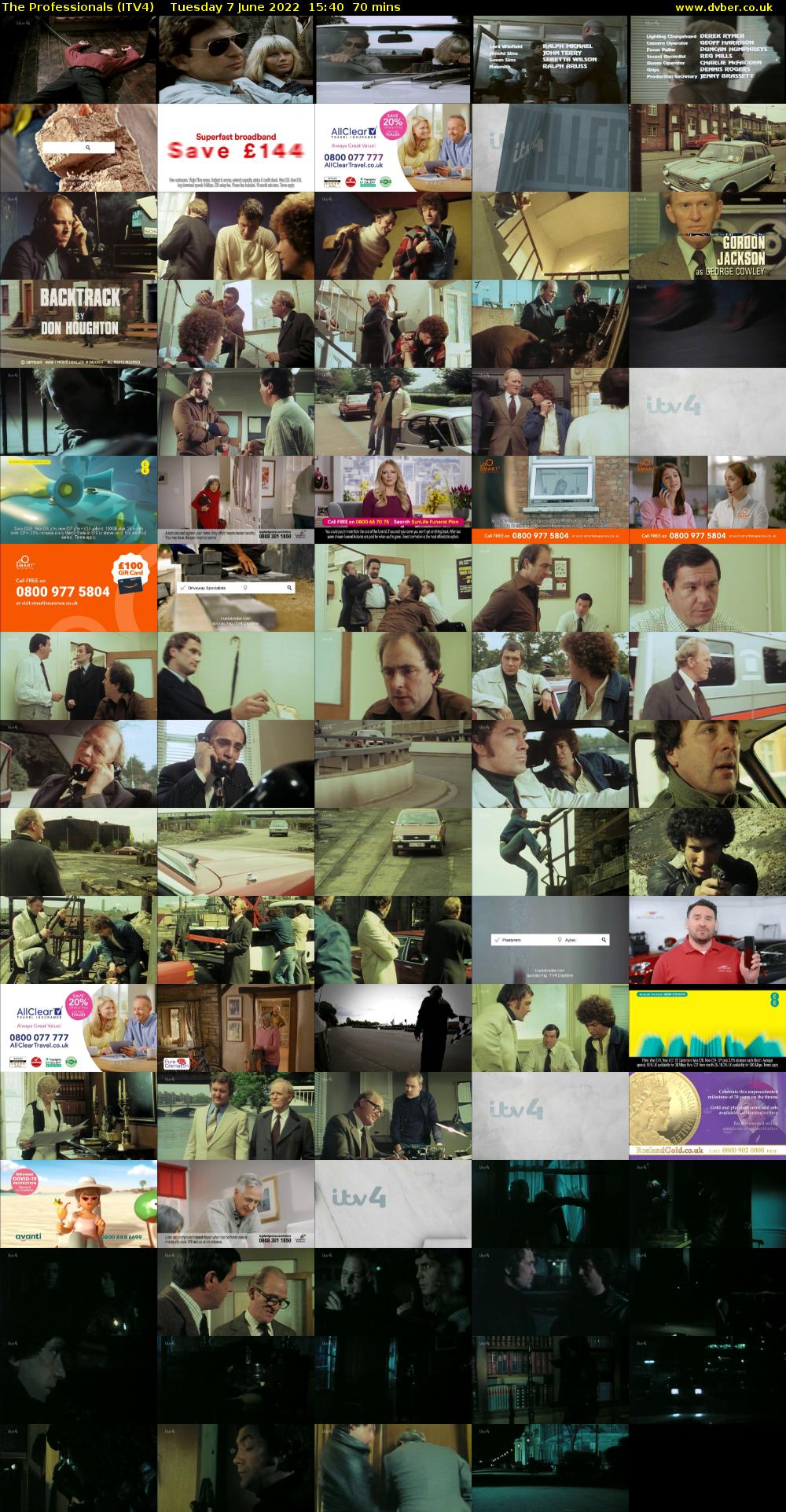 The Professionals (ITV4) Tuesday 7 June 2022 15:40 - 16:50